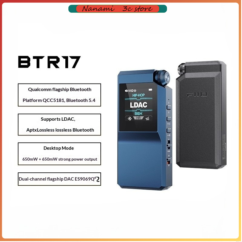 Sbc Audio Amplifier - FiiO BTR17 Fones de ouvido portáteis