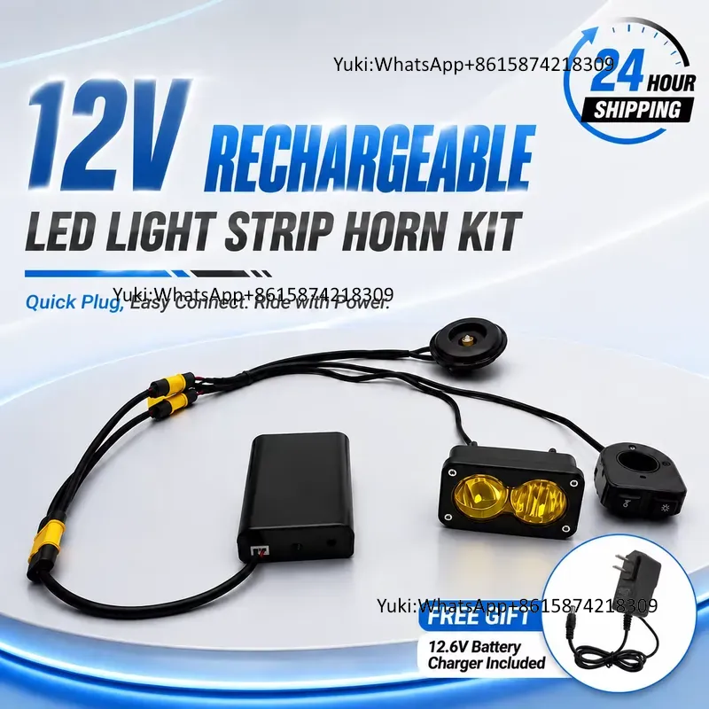 Speaker Kit - Sistema de Iluminação LED Recarregável 12V