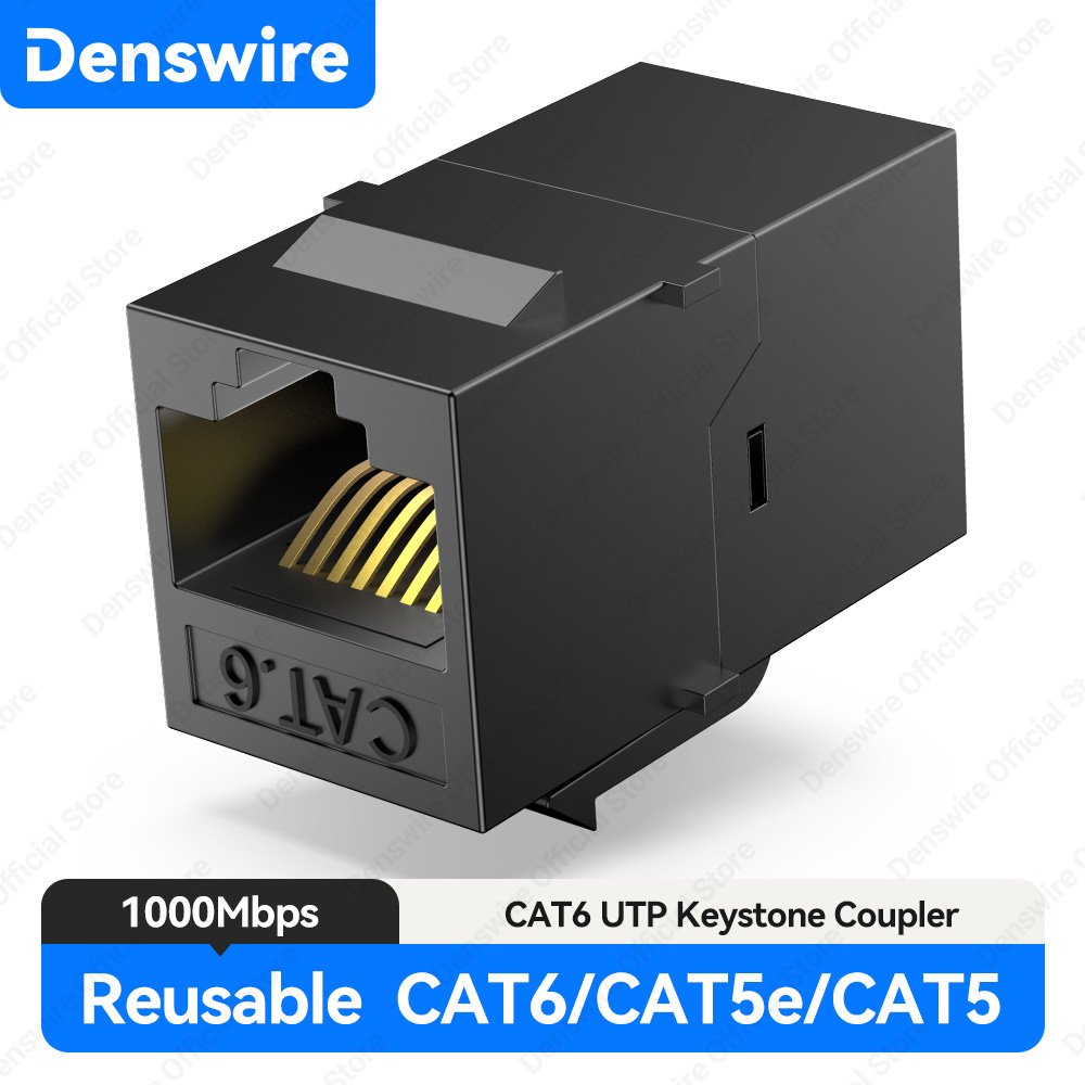 Rj45 Jack - Acoplador Keystone RJ45 CAT6 Denswire -
