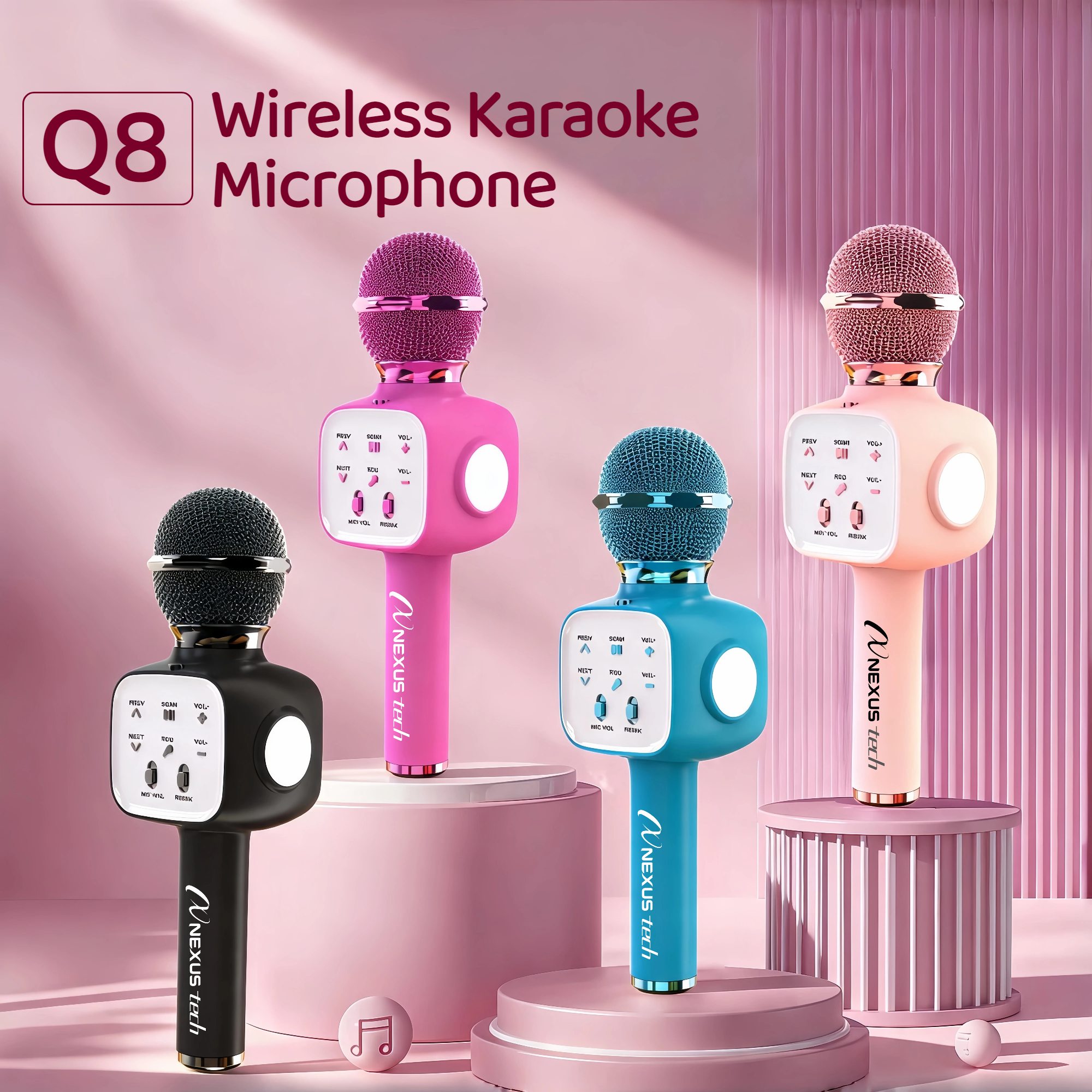 Speaker Kit - Microfone de karaoke sem fios Bluetooth