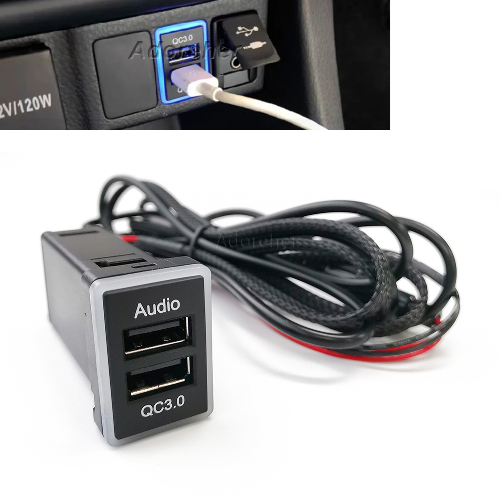 Audio Interface - 1pc carregador de carro rápido áudio