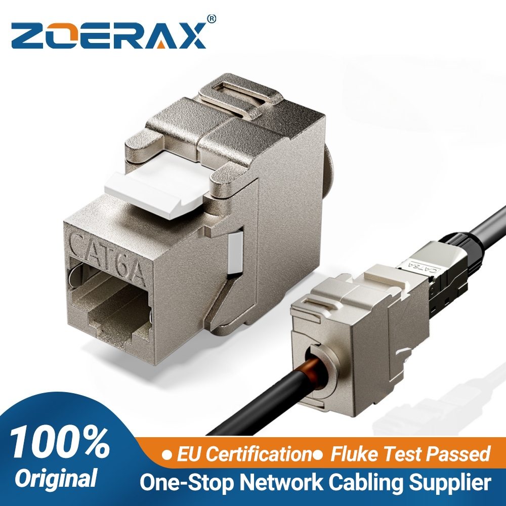 Rj45 Jack - Módulo Keystone ZoeRax CAT6A Blindado, Conector