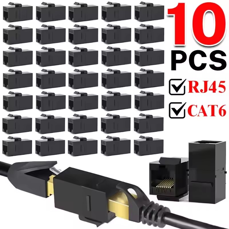 Rj45 Jack - 2-10 unidades de adaptadores de cabo