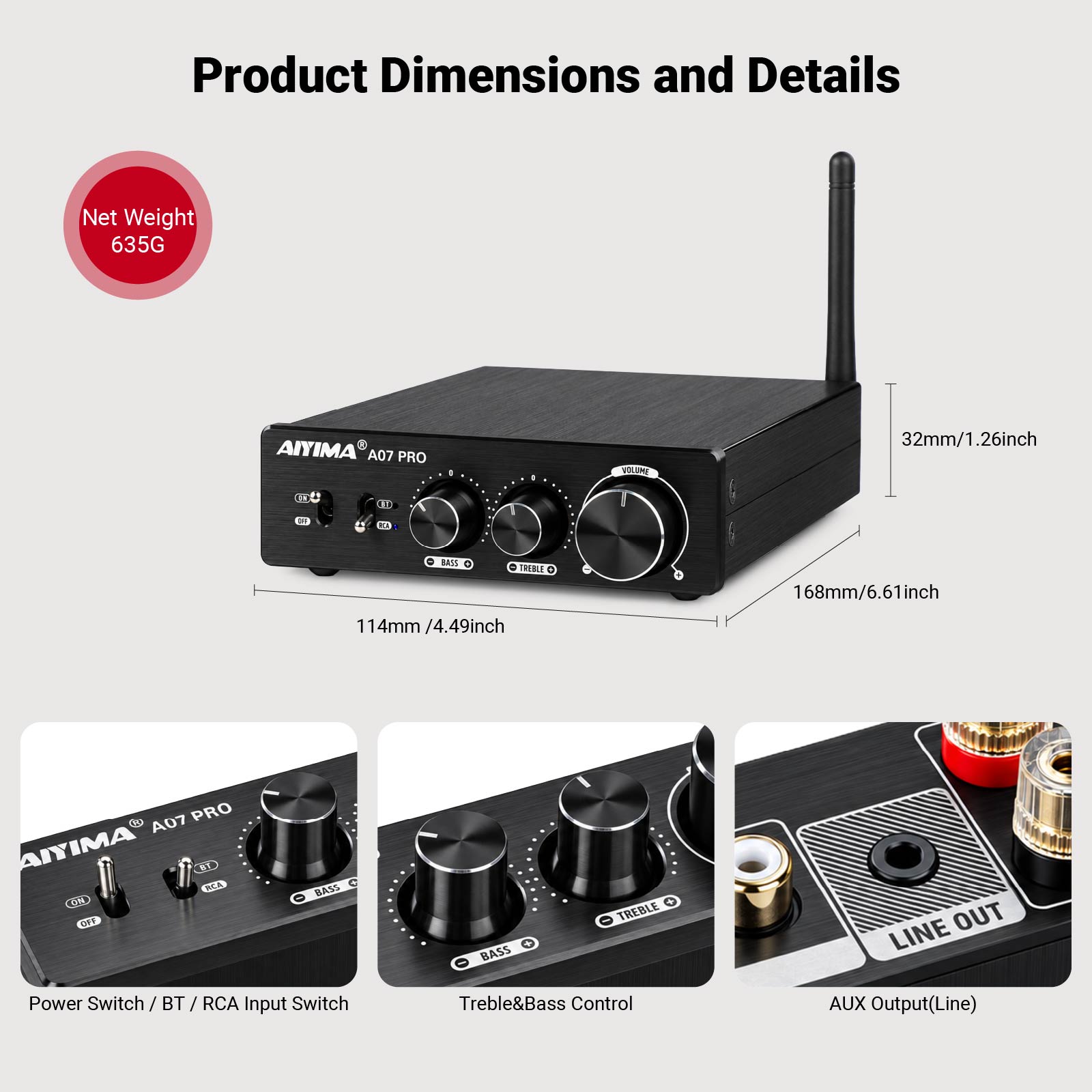 Aiyima a07 pro amplificador bl - Es9018 Dac avaliação e preço