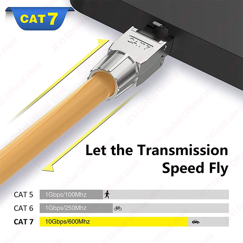 Conector RJ45 JEYI CAT7 6A 8P8 - Rj45 Jack avaliação e preço