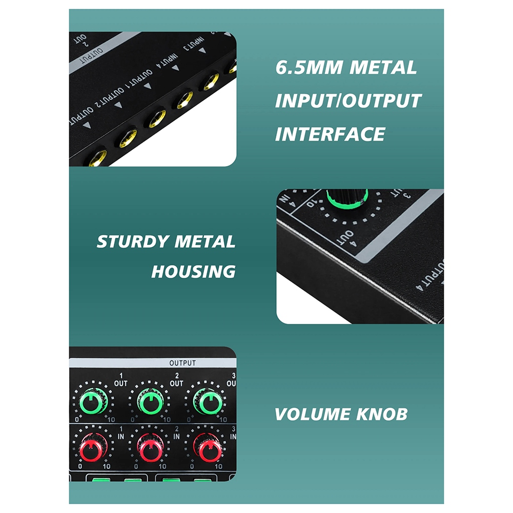 (MEOF) -LQ04 Mixer de 4 Canais - Headphone Amplifier avaliação e preço