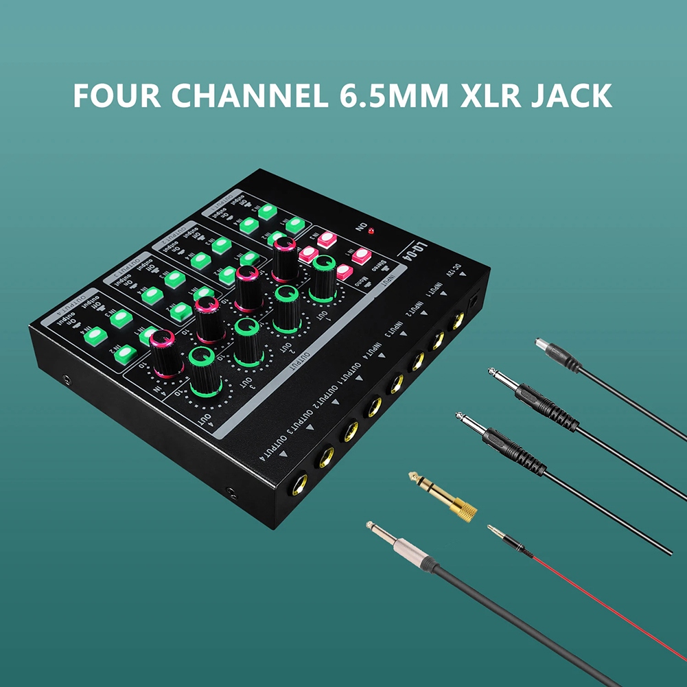(MEOF) -LQ04 Mixer de 4 Canais - Headphone Amplifier avaliação e preço