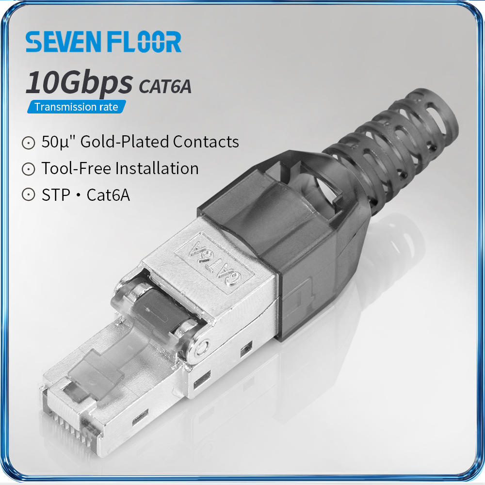 Conector RJ45 blindado Cat6A/C - Rj45 Jack avaliação e preço