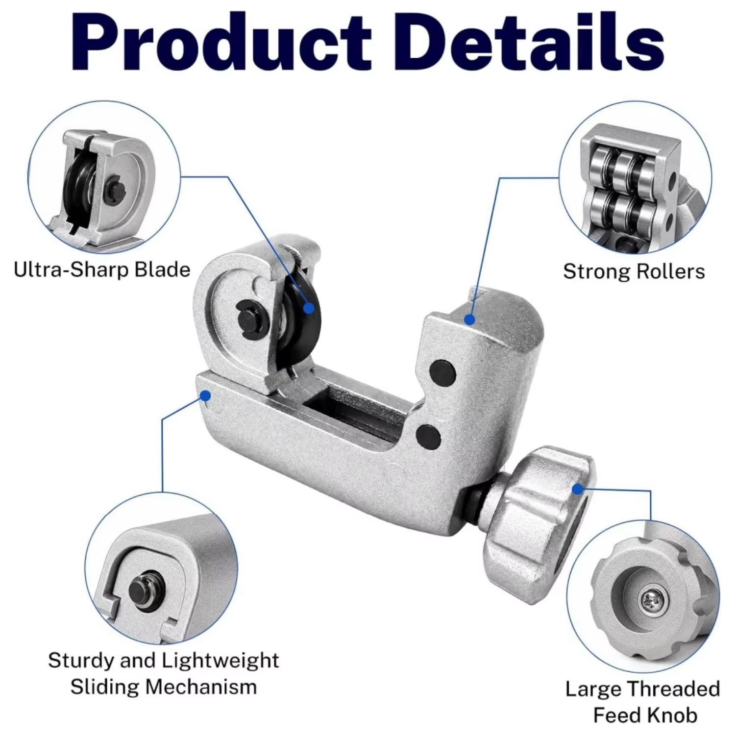 Cortador de Tubos com Rolament - Knob Aluminum avaliação e preço