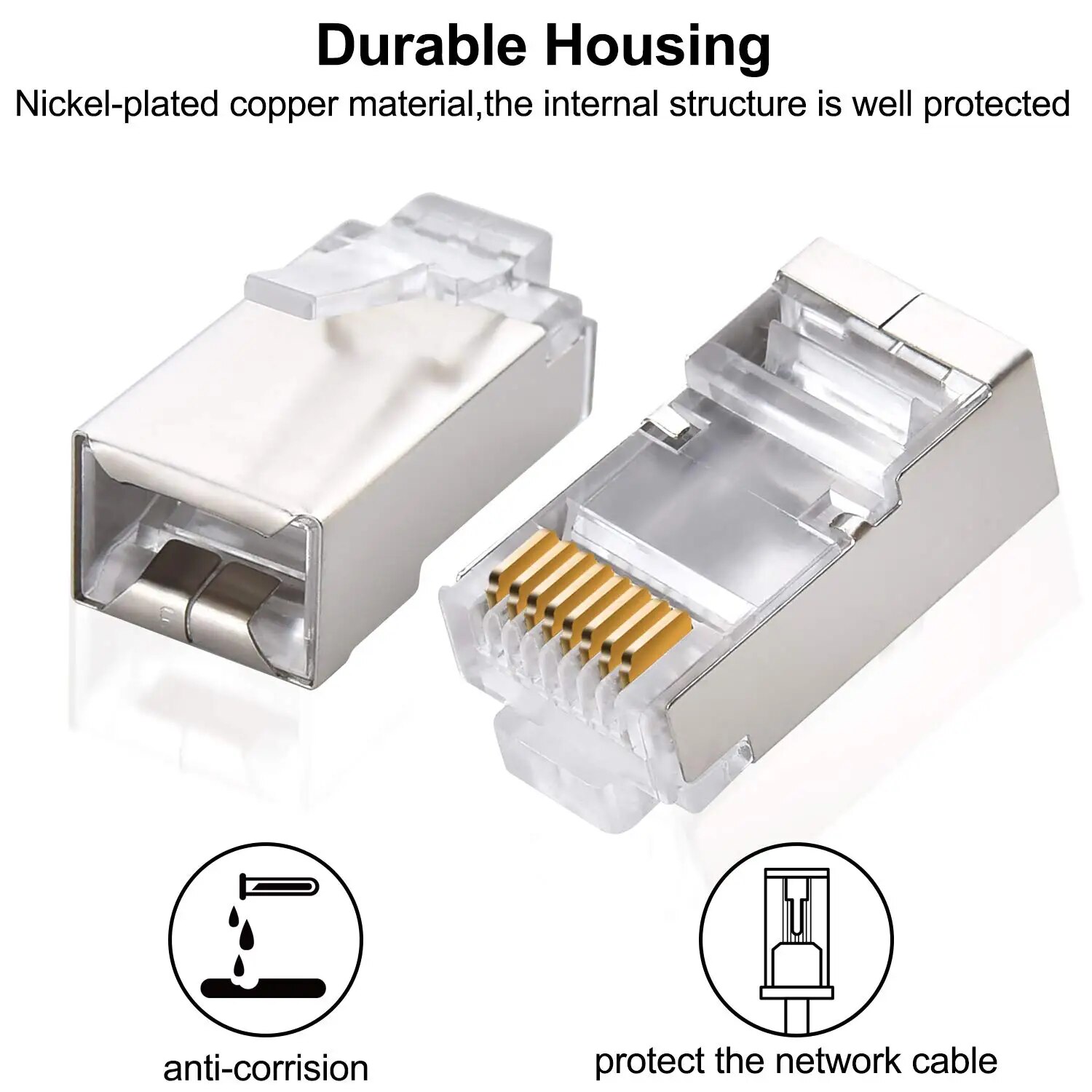 ZoeRax 50pcs conectores Cat6 R - Rj45 Jack avaliação e preço