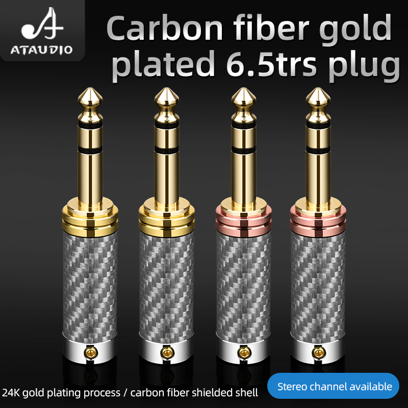 ATAUDIO 4 PCS 6.5mm Plug Fibra - Trs Cable avaliação e preço