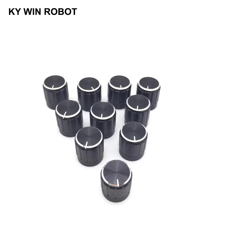 10 peças 15*17mm potenciômetro - Knob Aluminum avaliação e preço