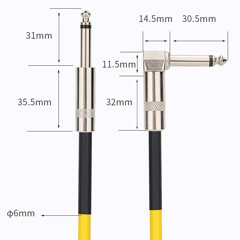 Cabos de áudio de 6.5mm trs 1/ - Trs Cable avaliação e preço