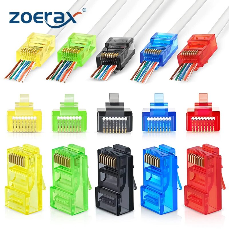 50 conectores passadores rj45  - Rj45 Jack avaliação e preço
