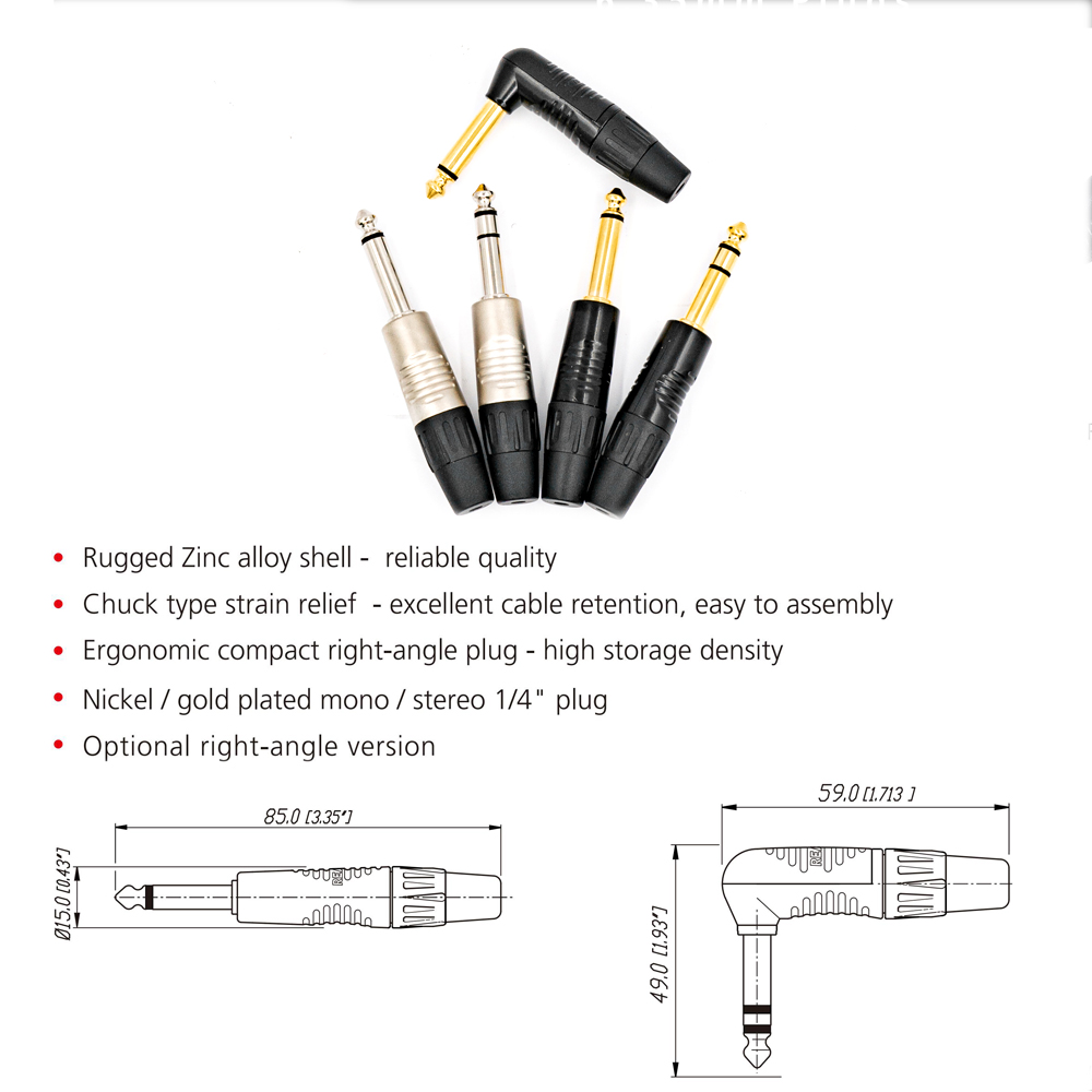 Neutrik's REAN 6.35mm Estéreo  - Trs Cable avaliação e preço