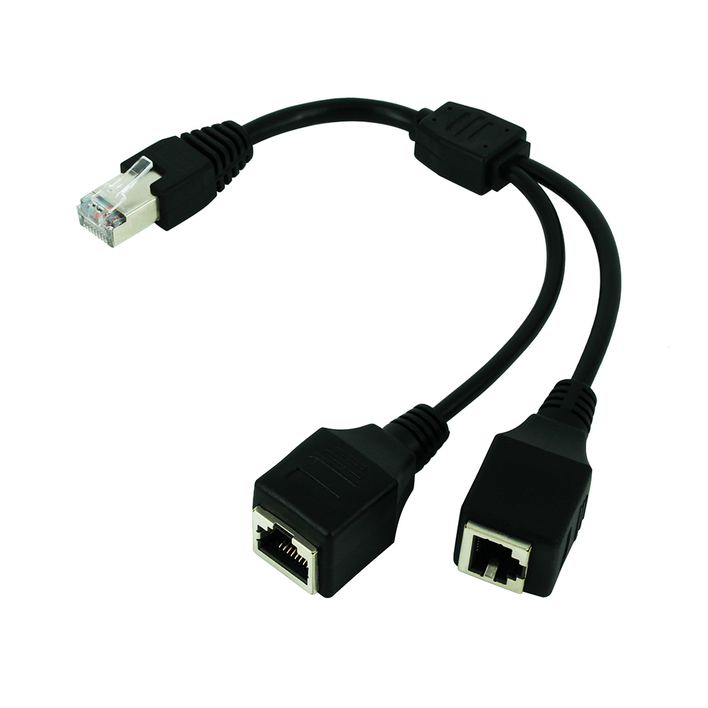 Rj45 1 macho para 2 fêmea cabo - Rj45 Jack avaliação e preço