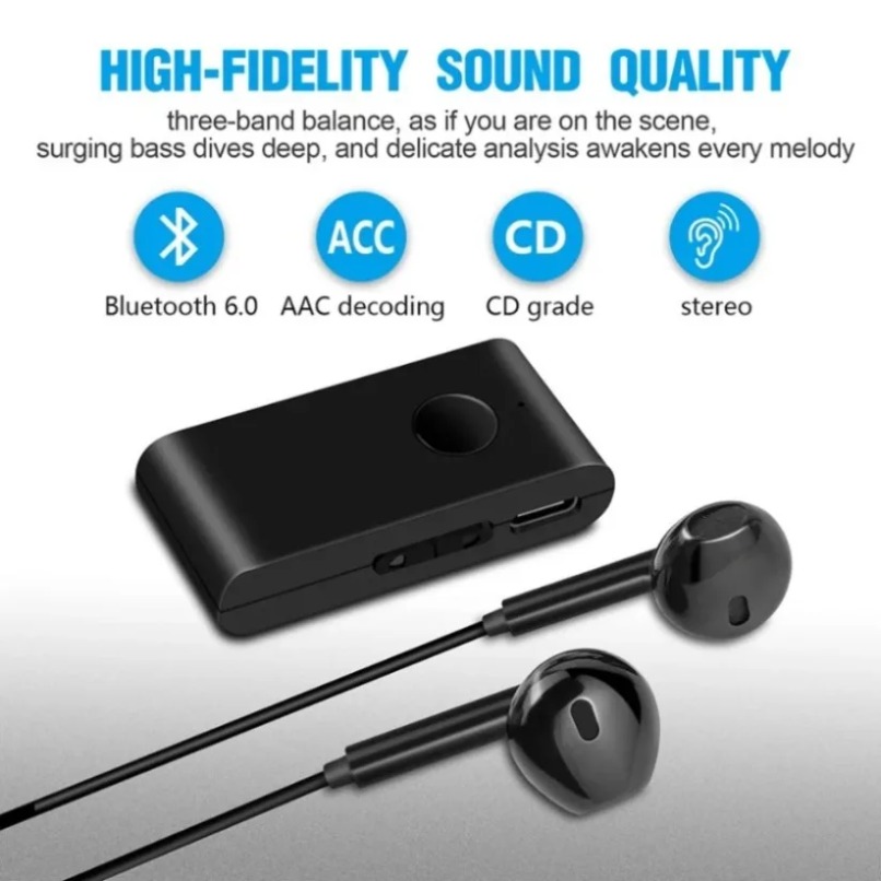 Receptor de Áudio Bluetooth 5. - Headphone Amplifier avaliação e preço