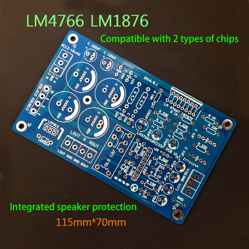 Lm766 lm1876 placa de amplific - Audio Amplifier Board avaliação e preço