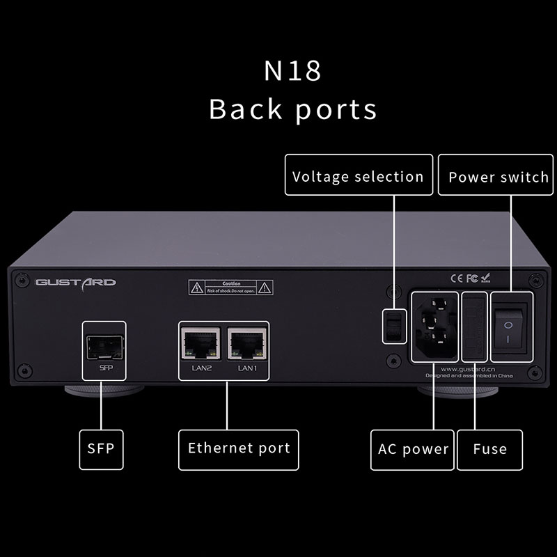 Comutador Ethernet Gustard N18 - Audio Interface avaliação e preço