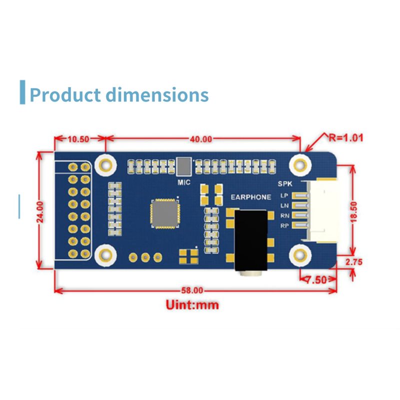 WM8960 para Raspberry Pi, ecrã - Diy Speaker avaliação e preço