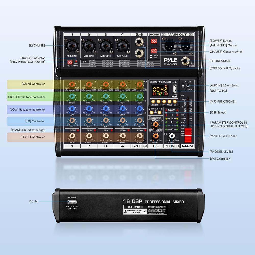 Mixer de Áudio Compacto, Inter - Audio Interface avaliação e preço